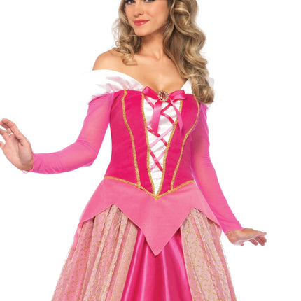Prinses Aurora Jurk Roze Dames Leg Avenue van Leg Avenue koop je bij Partywinkel