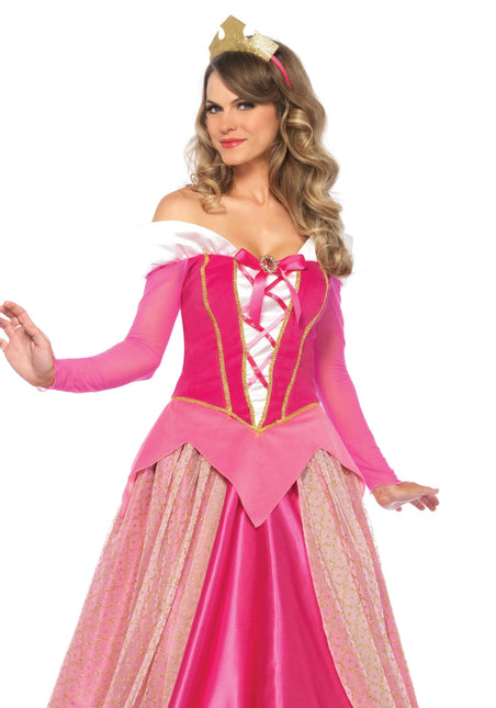 Prinses Aurora Jurk Roze Dames Leg Avenue van Leg Avenue koop je bij Partywinkel