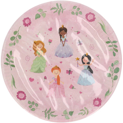 Prinses Borden 23cm 8st van Folat koop je bij Partywinkel