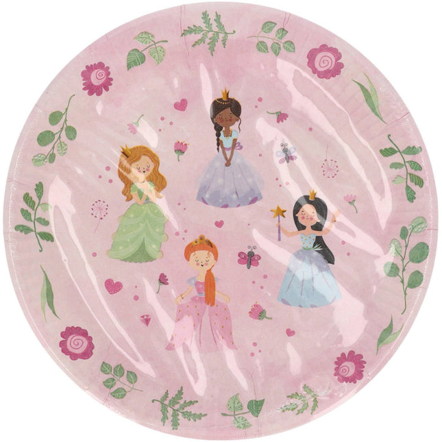 Prinses Borden 23cm 8st van Folat koop je bij Partywinkel