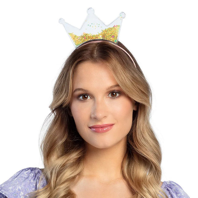 Prinses Haarband Glitter Kroon van Boland koop je bij Partywinkel