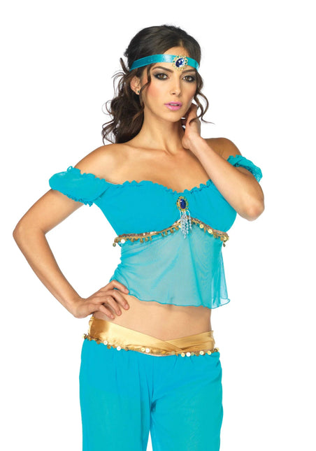Prinses Jasmine Kostuum Blauw Dames Leg Avenue van Leg Avenue koop je bij Partywinkel