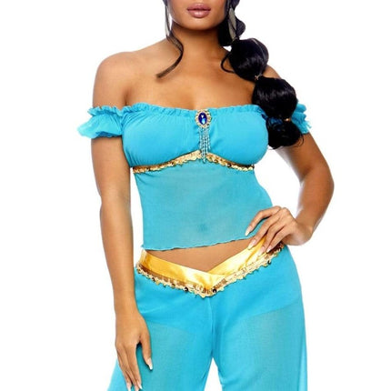 Prinses Jasmine Kostuum Blauw Dames Leg Avenue van Leg Avenue koop je bij Partywinkel