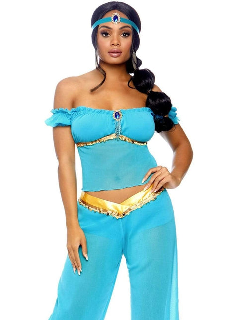 Prinses Jasmine Kostuum Blauw Dames Leg Avenue van Leg Avenue koop je bij Partywinkel