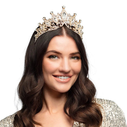 Prinses Kroon Rose Goud Metaal van Boland koop je bij Partywinkel