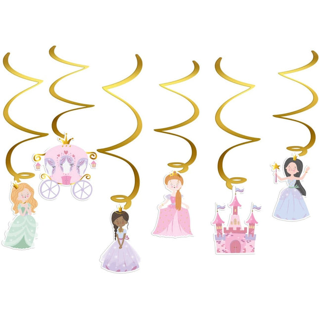 Prinsessen Hangdecoratie 6st van Folat koop je bij Partywinkel