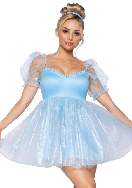 Prinsessen Jurk Blauw Dames Leg Avenue van Leg Avenue koop je bij Partywinkel