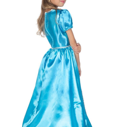 Prinsessen Jurk Blauw Meisje van Wilbers & Wilbers koop je bij Partywinkel