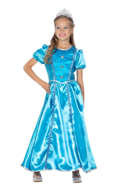 Prinsessen Jurk Blauw Meisje van Wilbers & Wilbers koop je bij Partywinkel