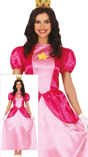 Prinsessen Jurk Dames Prinses Peach van Fiestas Guirca koop je bij Partywinkel