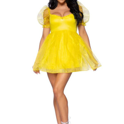 Prinsessen Jurk Geel Dames Leg Avenue van Leg Avenue koop je bij Partywinkel