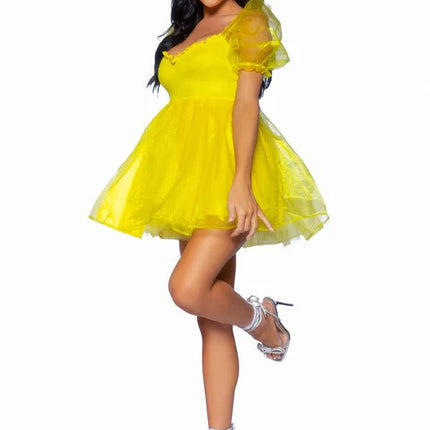 Prinsessen Jurk Geel Dames Leg Avenue van Leg Avenue koop je bij Partywinkel
