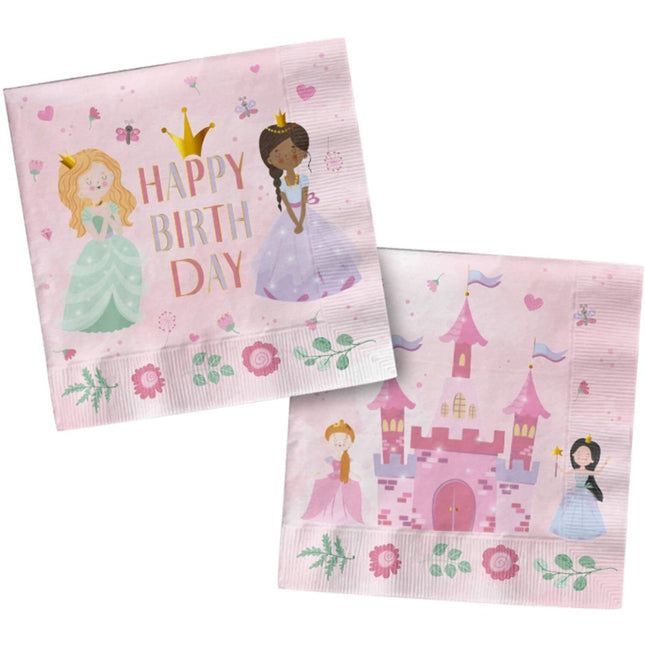Prinsessen Servetten 250ml 20st van Folat koop je bij Partywinkel