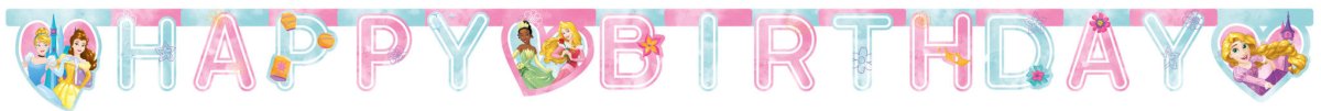 Prinssessen Happy Birthday Letterslinger van Procos koop je bij Partywinkel