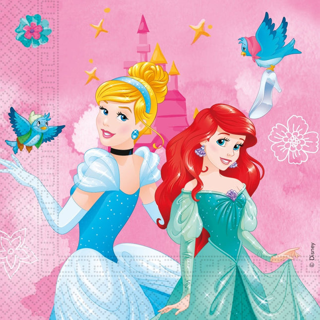 Prinssessen Servetten 33cm 20st van Procos koop je bij Partywinkel