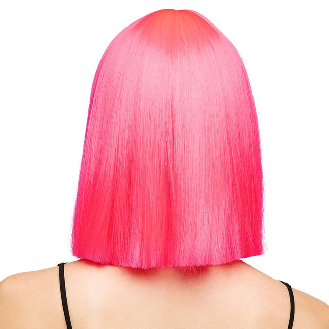 Pruik Djamilla playful pink van Boland koop je bij Partywinkel