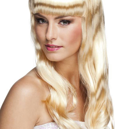 Pruik Lang Haar Blond van Boland koop je bij Partywinkel