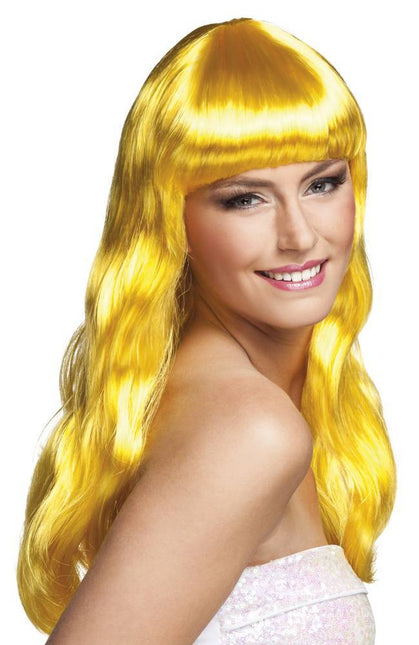 Pruik Lang Haar Geel van Boland koop je bij Partywinkel
