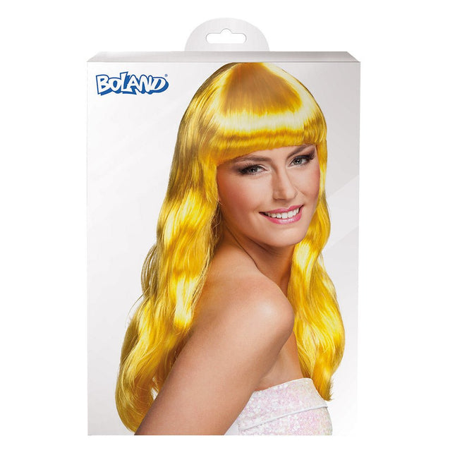 Pruik Lang Haar Geel van Boland koop je bij Partywinkel
