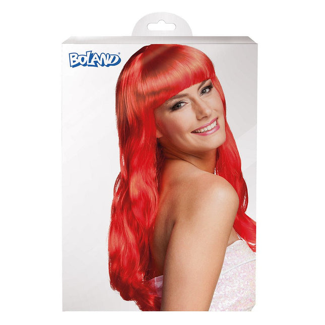 Pruik Lang Haar Rood van Boland koop je bij Partywinkel