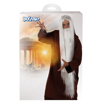 Pruik Tovenaar Met Baard van Boland koop je bij Partywinkel