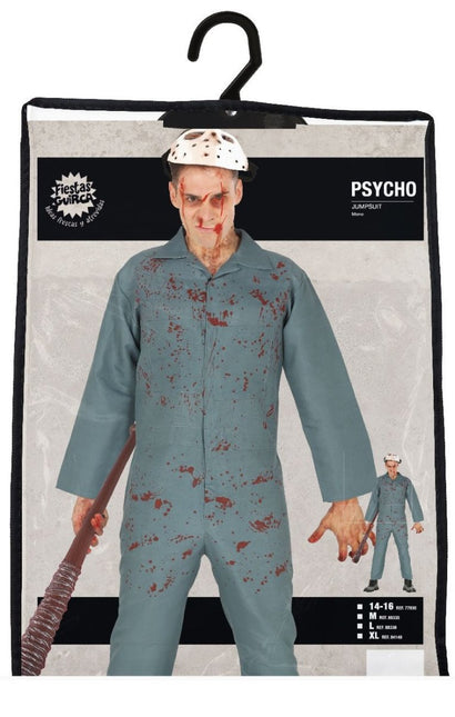 Psycho Halloween Kostuum Heren jumpsuit van Fiestas Guirca koop je bij Partywinkel