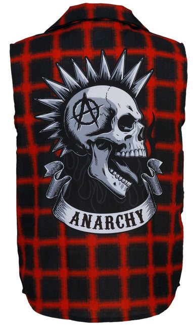 Punk Vest Rood Zwart van Fiestas Guirca koop je bij Partywinkel
