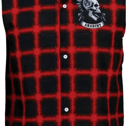 Punk Vest Rood Zwart van Fiestas Guirca koop je bij Partywinkel