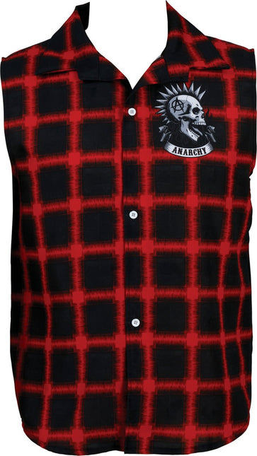 Punk Vest Rood Zwart van Fiestas Guirca koop je bij Partywinkel