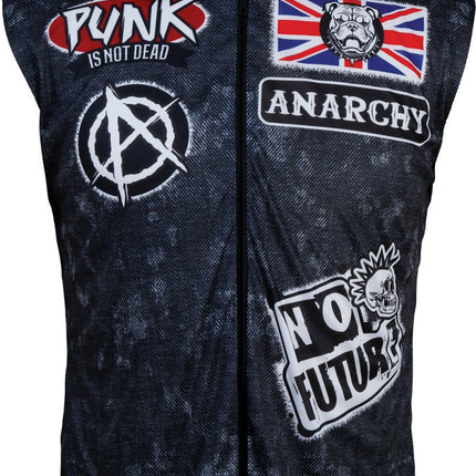 Punk Vest Zwart van Fiestas Guirca koop je bij Partywinkel
