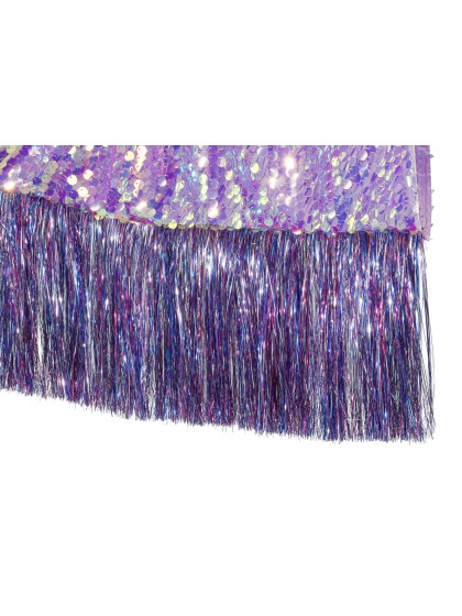 Purple Iridescent Sequin Jacket for Women