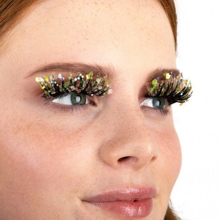 PXP Nep Wimpers Glitter Glow In The Dark Lime Calypso van PXP Professional Colours koop je bij Partywinkel