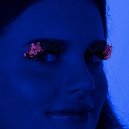 PXP Nep Wimpers Glitter UV Softpink Barranquilla van PXP Professional Colours koop je bij Partywinkel