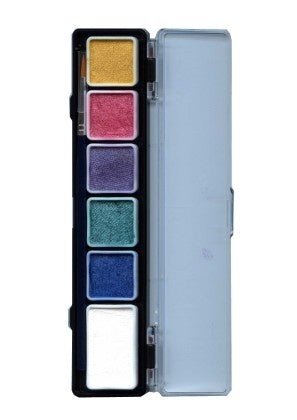 PXP Palet Pearl Colours 5 X 3 And 1 X 6gr With A Brush Size 2 van PXP Professional Colours koop je bij Partywinkel