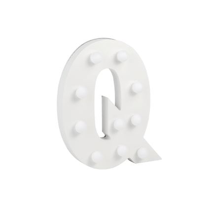 Q Licht Letter 16,5cm van Paper Dreams koop je bij Partywinkel