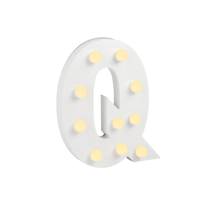 Q Licht Letter 16,5cm van Paper Dreams koop je bij Partywinkel