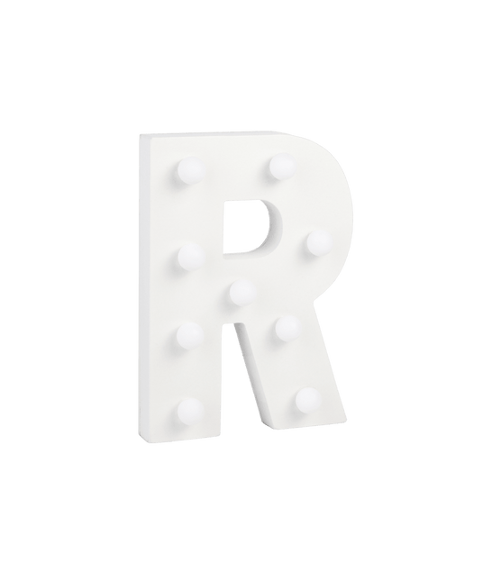 R Licht Letter 16,5cm van Paper Dreams koop je bij Partywinkel
