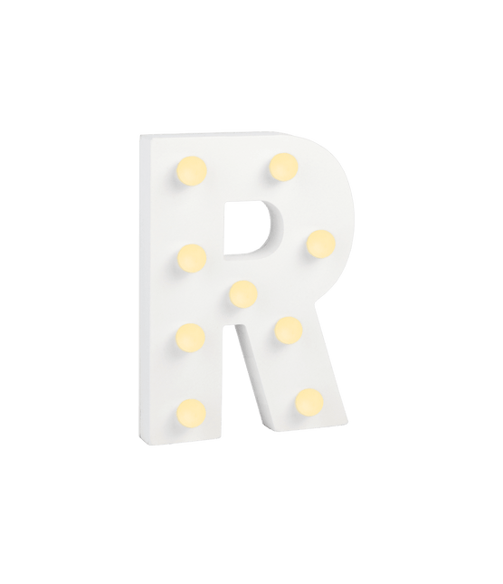 R Licht Letter 16,5cm van Paper Dreams koop je bij Partywinkel