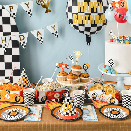Race Bekers 220ml 6st van Partydeco koop je bij Partywinkel