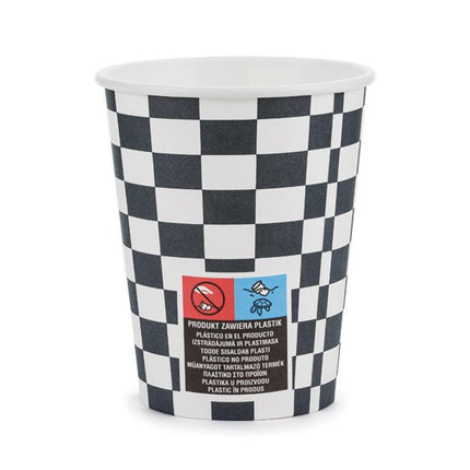 Race Bekers 220ml 6st van Partydeco koop je bij Partywinkel