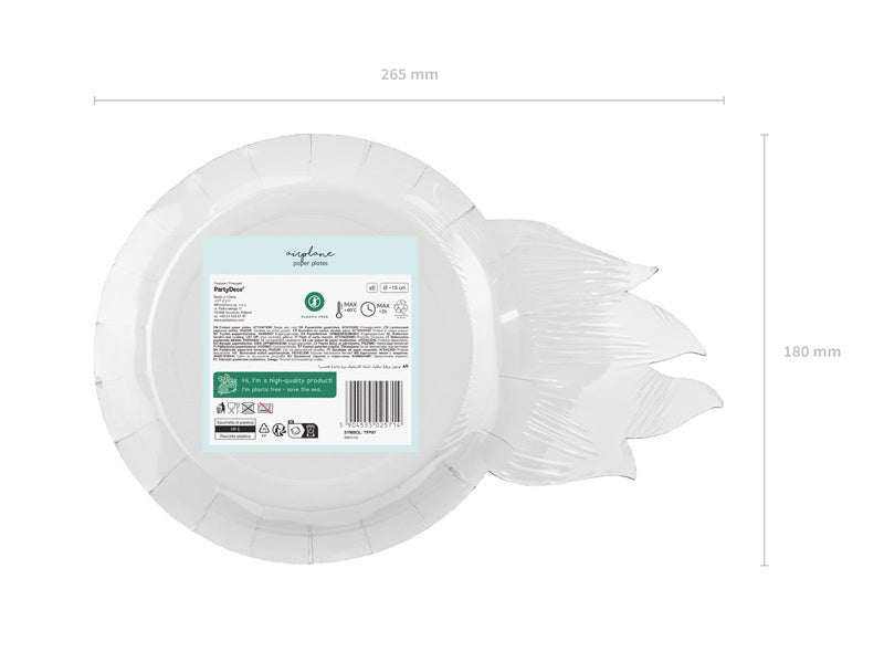 Race Borden 26,5cm 6st van Partydeco koop je bij Partywinkel