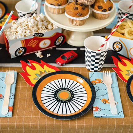 Race Borden 26,5cm 6st van Partydeco koop je bij Partywinkel