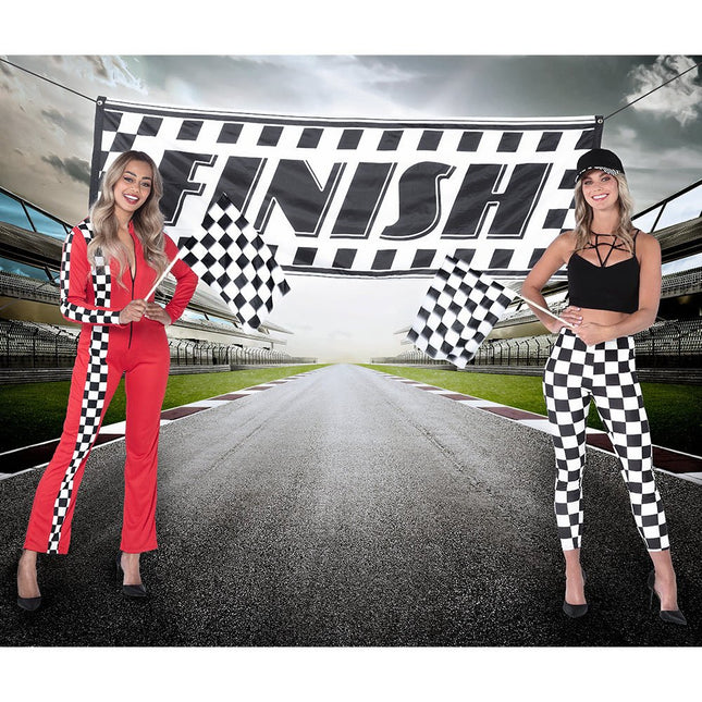 Race Handvlaggetje 60cm van Boland koop je bij Partywinkel
