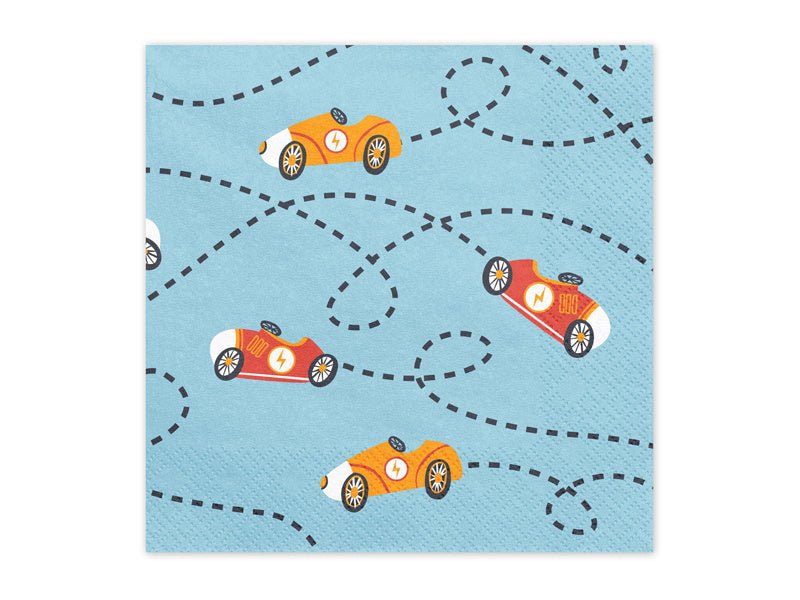 Race Servetten 16,5cm 12st van Partydeco koop je bij Partywinkel