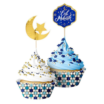 Ramadan Cocktailprikkers Eid Mubarak 40 delig van Boland koop je bij Partywinkel