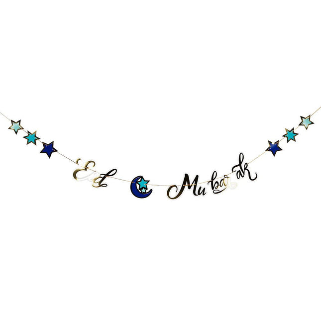 Ramadan Letterslinger Eid Mubarak 2,5m van Boland koop je bij Partywinkel