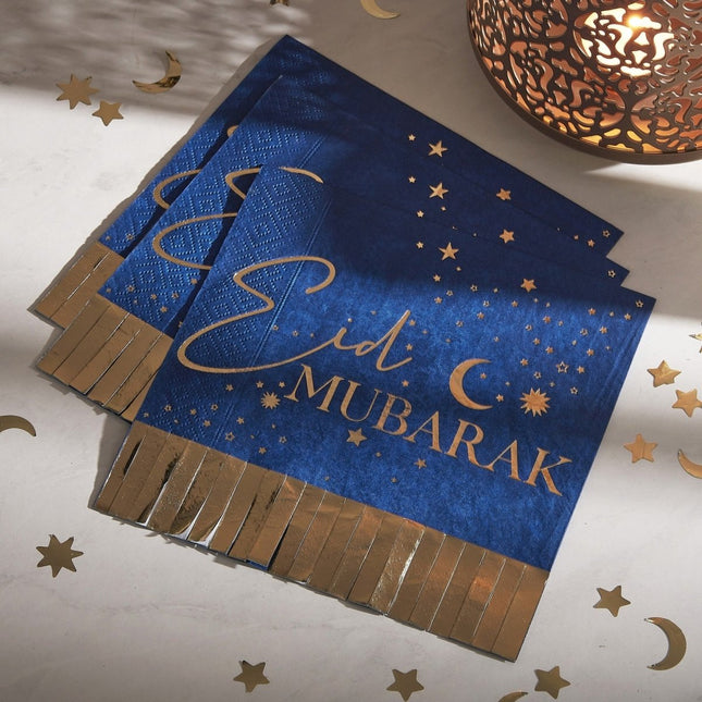 Ramadan Servetten 16,5cm 16st van Ginger Ray koop je bij Partywinkel
