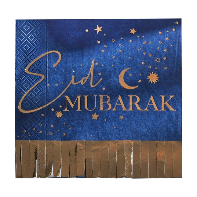 Ramadan Servetten 16,5cm 16st van Ginger Ray koop je bij Partywinkel