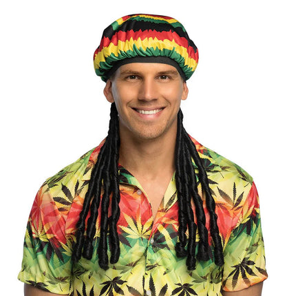 Rasta Muts Gekleurd Met Haar van Boland koop je bij Partywinkel