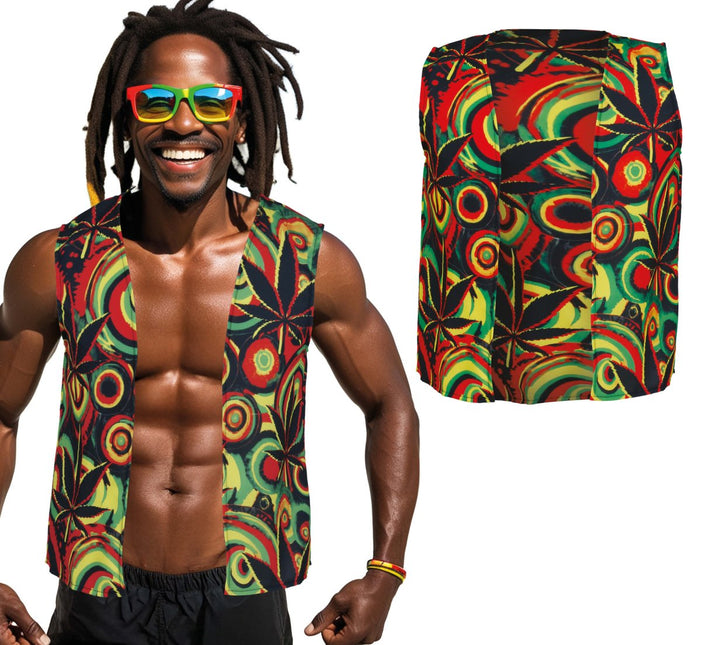 Rasta Vest Gekleurd van Fiestas Guirca koop je bij Partywinkel